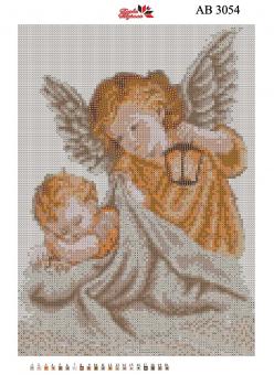 Набір Алмазної мозаїки АВ 3054 Ангел (повна зашивання)