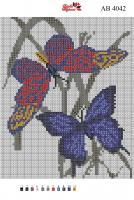 Набор Алмазной мозаики   АВ 4042 Бабочка полная зашивка