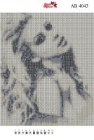Набор Алмазной мозаики   АВ 4043 Девушка полная зашивка