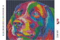 Набор Алмазной мозаики   АВ 4052 Собака  полная зашивка