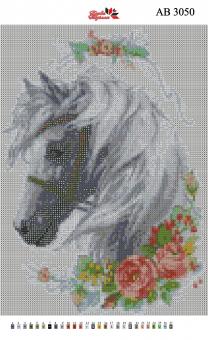 Набір Алмазної мозаїки АВ 3050 Кінь (повна зашивання)
