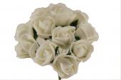 Букет роз из латекса 5632-1-3  упаковка 112шт белая