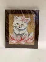 Набір алмазної мозаїки А5  з рамкою АВ 5004 Кішка