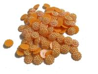 Серединки для канзаши  хамелион   оранжевый  50шт