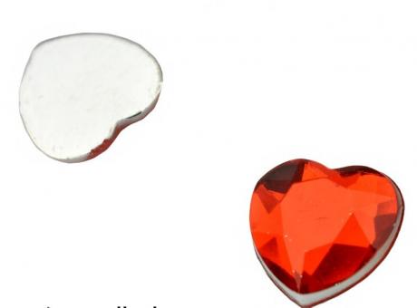 Сердечко червоне клейовий камінь 8гр