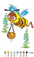 Набір вишивки нитками А5 005 Бджілка
